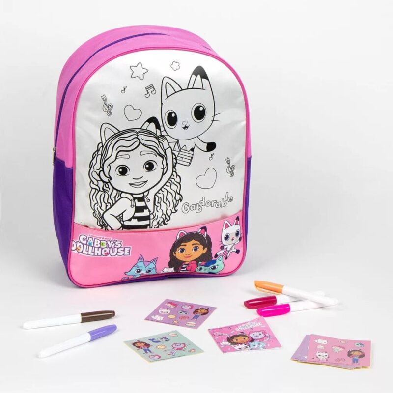 Polyester tas Gabdorable Colorable 38 cm van Gabby's Dollhouse in 38 cm