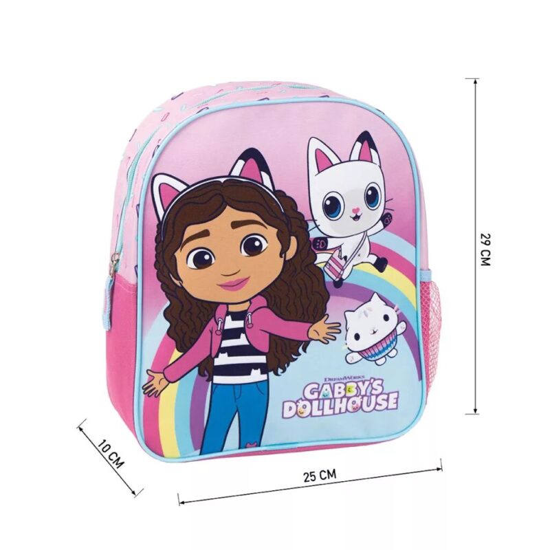 Gabby's Dollhouse schoudertas 29 x 25 x 10 cm van Polyester, Rainbow 29 x 25 x 10 cm