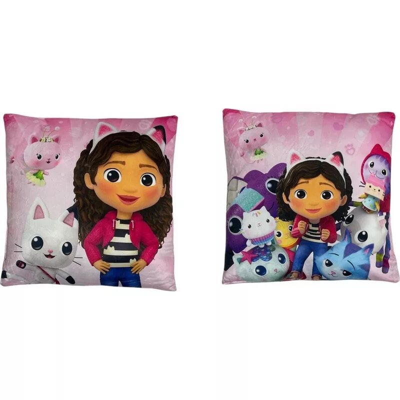 Sierkussen Happiness Velvet 38 cm 38 cm van Gabby's Dollhouse, Roze