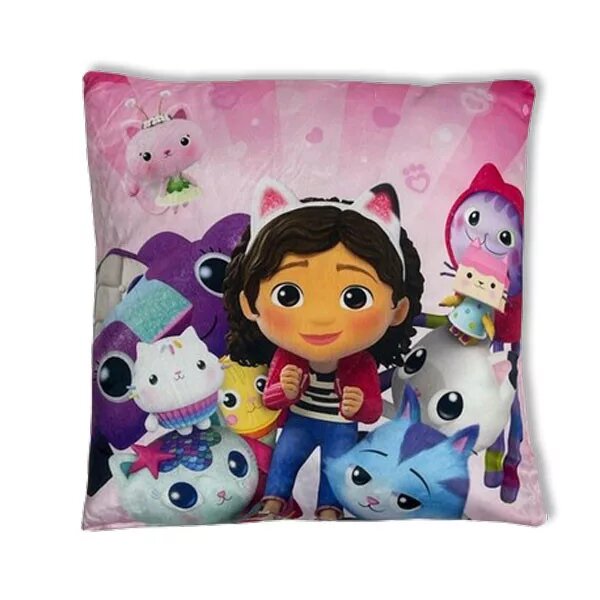 Polyester decoratiekussen Happiness Velvet 38 cm van Gabby's Dollhouse in 38 cm