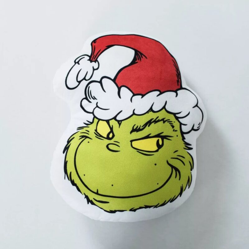 Polyester decoratiekussen Smile 36 x 29 cm van Grinch in 36 x 29 cm