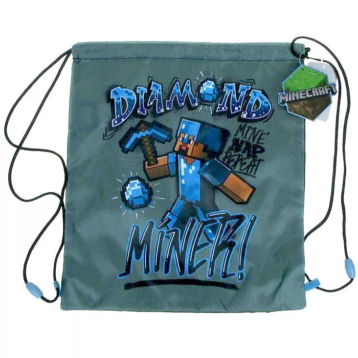 Diamond miner 32 x 37 cm schoudertas van Minecraft