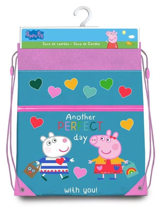 Beware 42 cm schoudertas van Peppa Pig