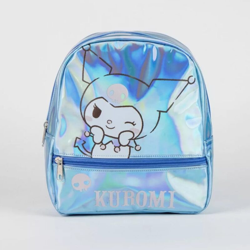 Polyester tas Kuromi Iridescent holographic 23 cm van Hello Kitty in 23 cm
