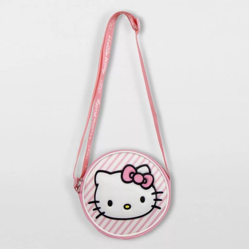 Polyester tas Face 3D 13 x 13 cm van Hello Kitty in 13 x 13 cm