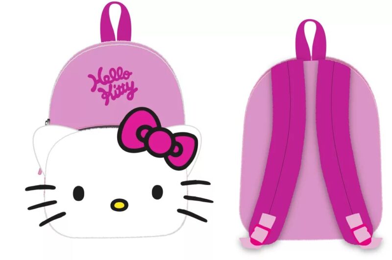Polyester tas Pink Bow 3D Plush 30 x 24 x 8 cm van Hello Kitty in 30 x 24 x 8 cm
