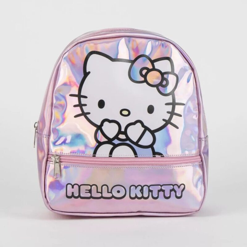 Polyester tas Iridescent holographic 23 cm van Hello Kitty in 23 cm