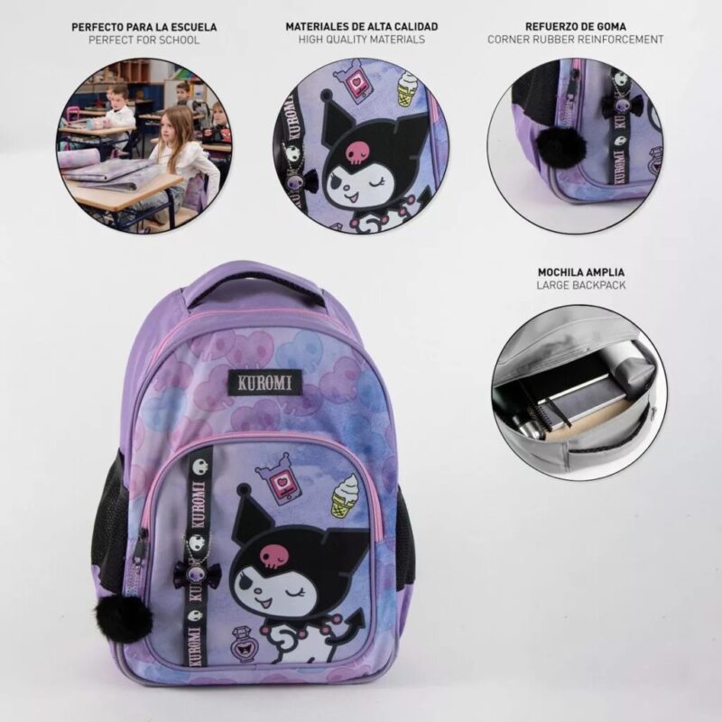 Polyester tas Kuromi 42 x 32 x 20 cm van Hello Kitty in 42 x 32 x 20 cm