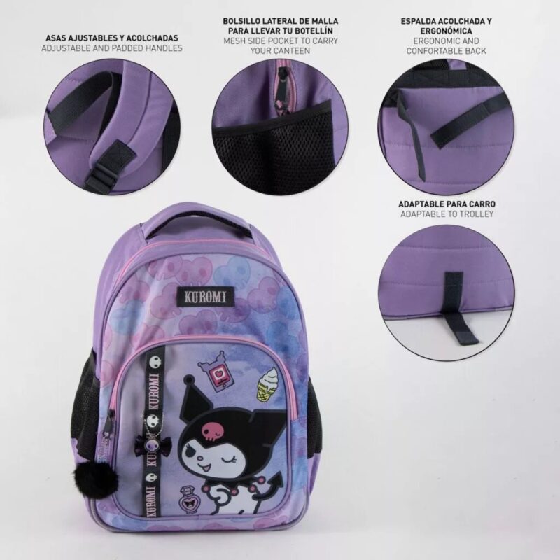 Tas Kuromi 42 x 32 x 20 cm 42 x 32 x 20 cm van Hello Kitty, Paars