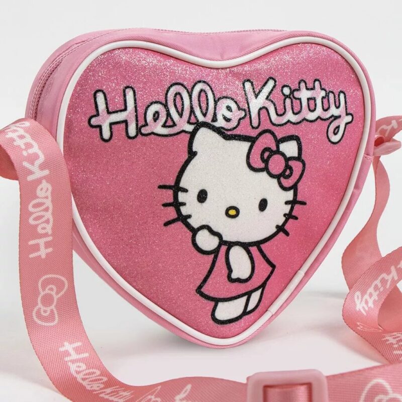 Polyester tas Sparkle crossbody 15 x 12 cm van Hello Kitty in 15 x 12 cm