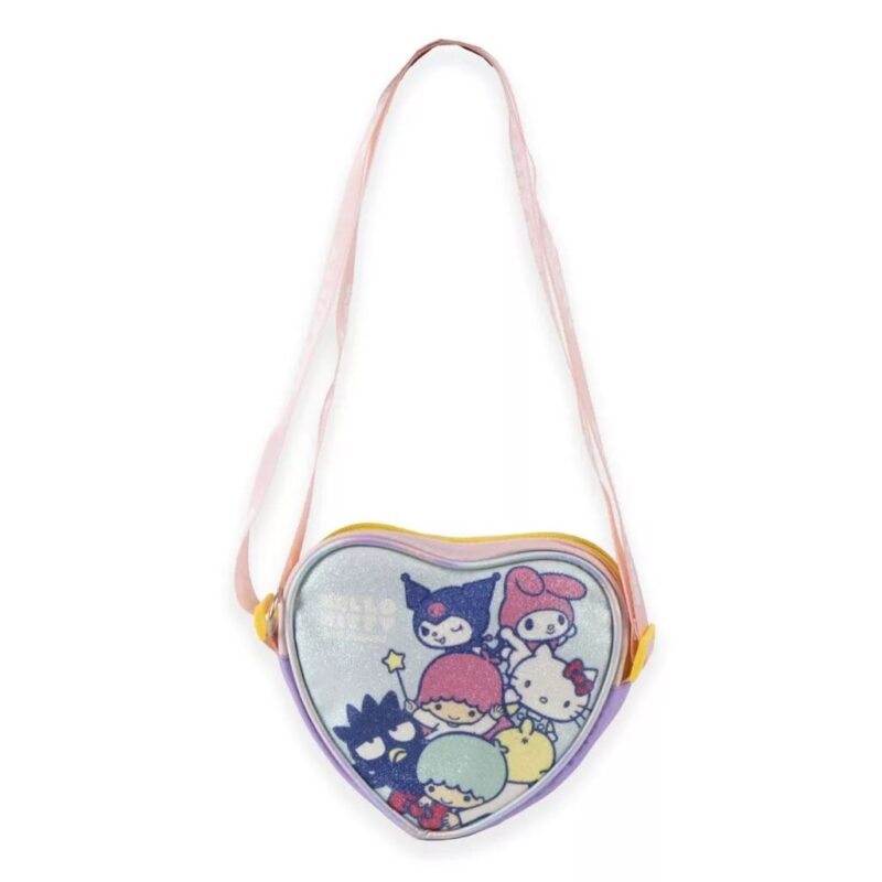 Polyester tas Friends glitter 15 x 14 cm van Hello Kitty in 15 x 14 cm