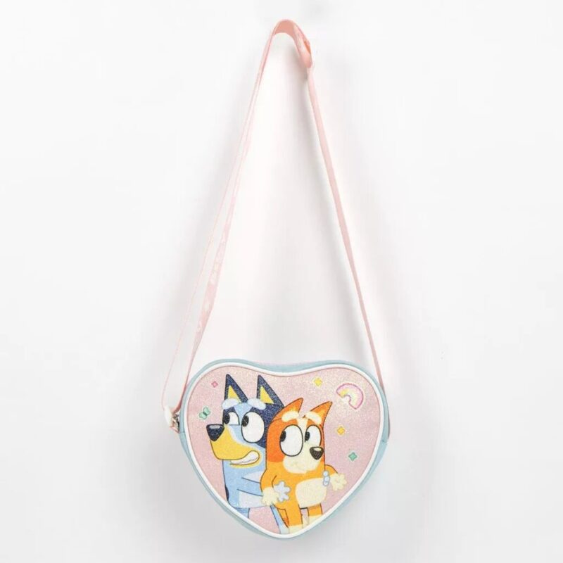 Tas Hug glitter shoulder crossbody 15 x 15 x 14 cm van Bluey, Multicolor
