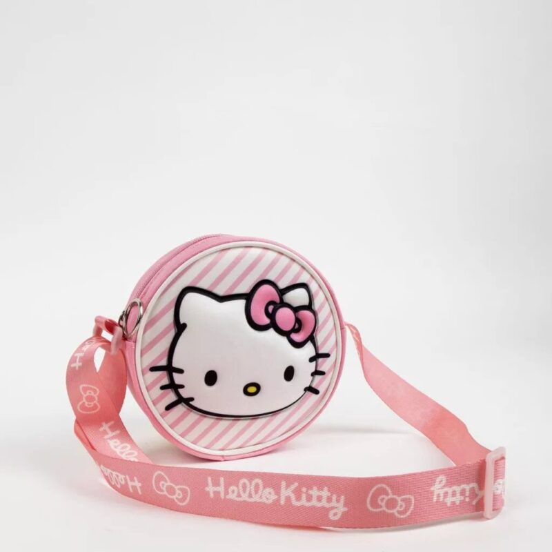 Tas Face 3D 13 x 13 cm 13 x 13 cm van Hello Kitty, Roze