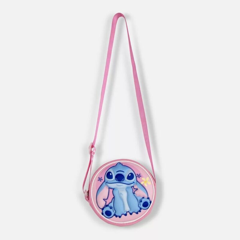 Tas Aloha 3D messenger 13 x 13 cm 13 x 13 cm van Lilo en Stitch, Roze
