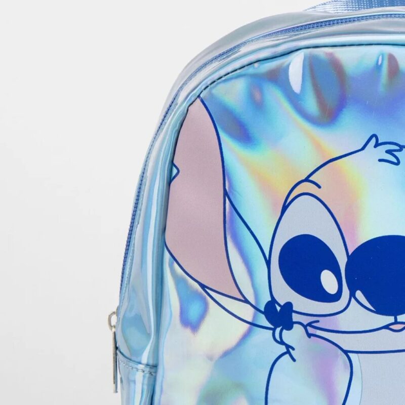 Tas Iridiscente holographic 23 cm 23 cm van Lilo en Stitch, Blauw