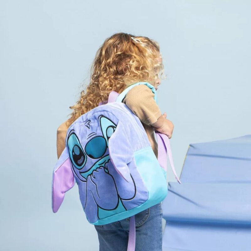 Tas plush 28 x 22 cm 28 x 22 cm van Lilo en Stitch, Blauw