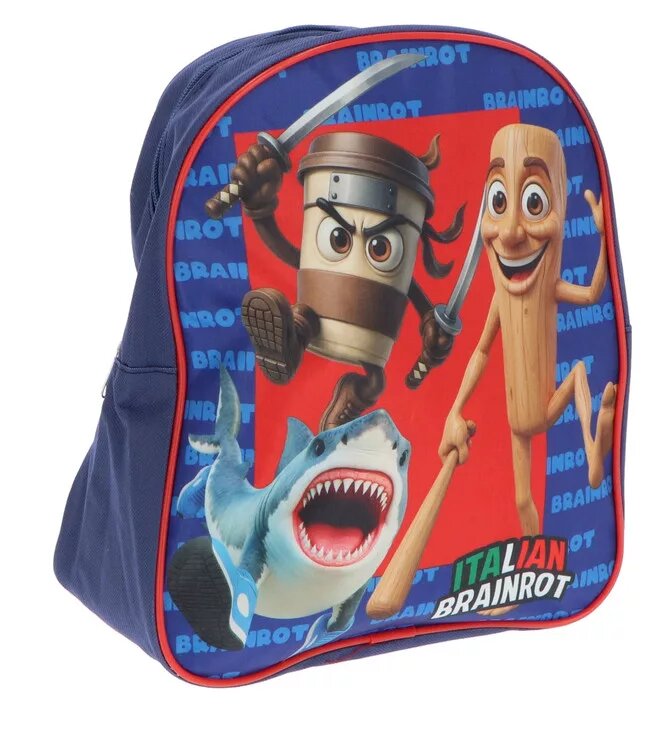 Tas Brainrot Italian 30 x 26 x 10 cm 30 x 26 x 10 cm van Sweet Home, Blauw