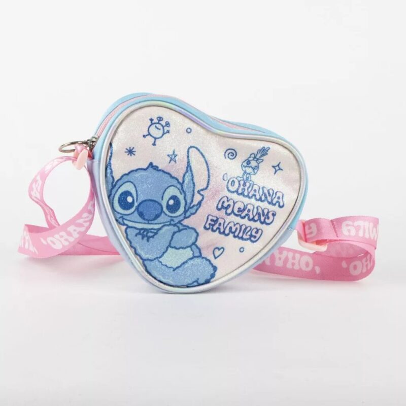 Tas Ohana glitter 15 x 14 cm 15 x 14 cm van Lilo en Stitch, Multicolor