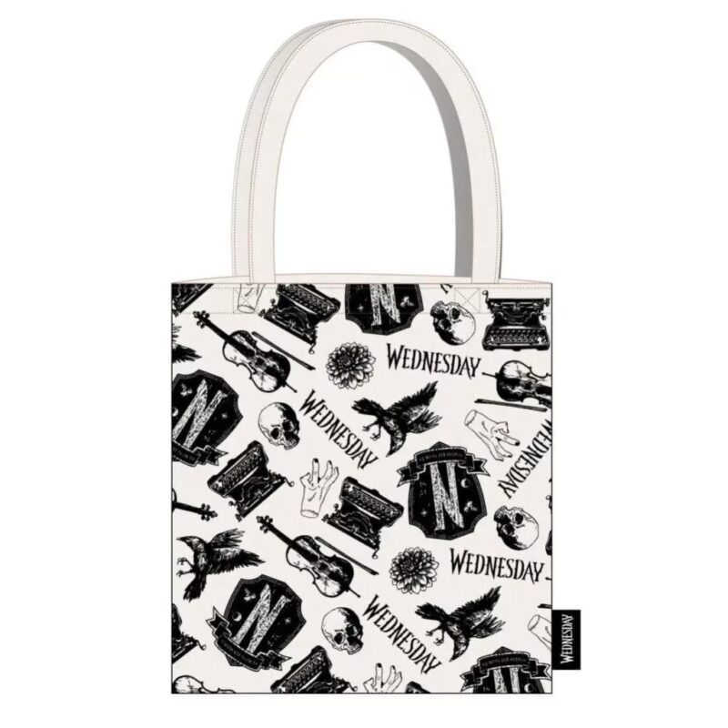 Tas 36 x 39 cm 36 x 39 cm van Wednesday, Zwart