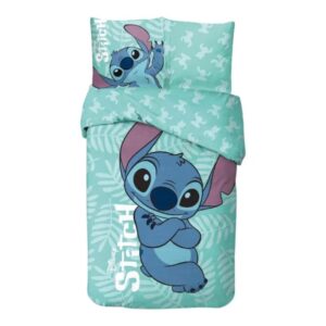 Lilo en Stitch dekbedovertrek Ohana Dream 140 x 200 cm - Groen - 140 x 200 cm - 100% katoen