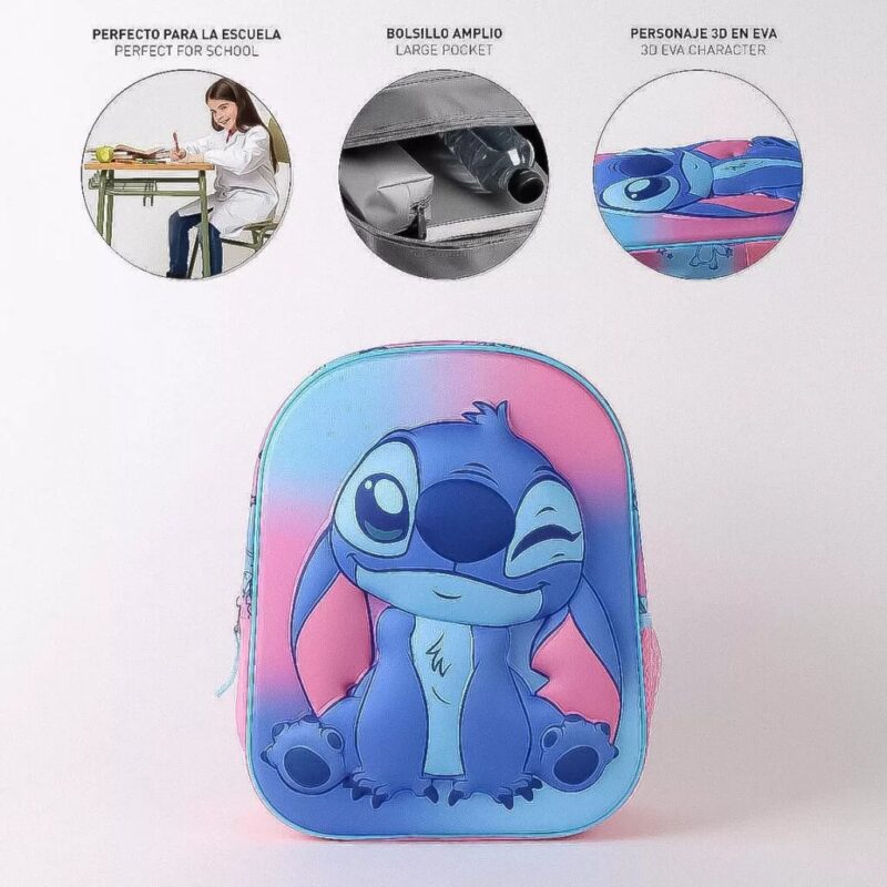 Lilo en Stitch schoudertas 30 x 25 x 12 cm van Polyester, Galaxy 3D 30 x 25 x 12 cm