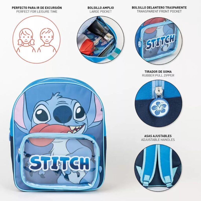 Lilo en Stitch schoudertas 30 x 25 cm van Polyester, 30 x 25 cm Blue