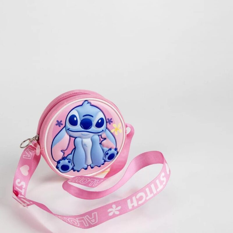 Lilo en Stitch schoudertas 13 x 13 cm van Polyester, Aloha 3D messenger 13 x 13 cm