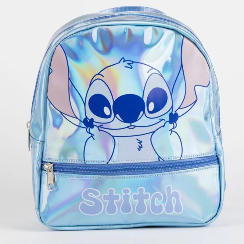 Polyester tas Iridiscente holographic 23 cm van Lilo en Stitch in 23 cm