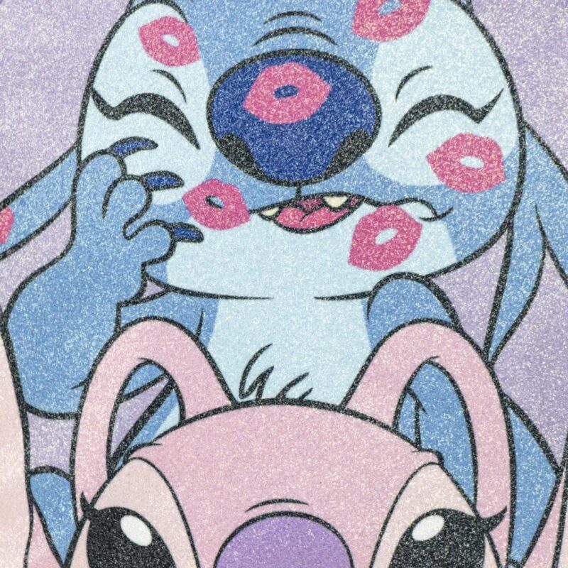 Polyester tas hologram 23 x 19 cm van Lilo en Stitch in 23 x 19 cm