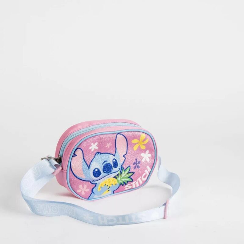 Lilo en Stitch schoudertas 15 x 11 cm van Polyester, Ananas glitter crossbody 15 x 11 cm