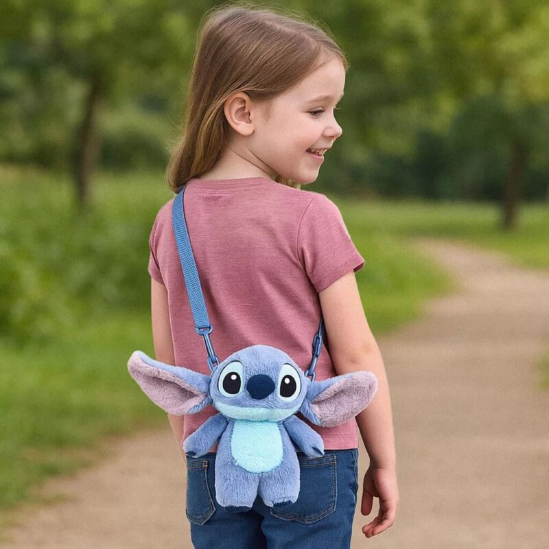 Lilo en Stitch tas Cute plushy 28 cm - Blauw - 28 cm - Polyester - foto 7