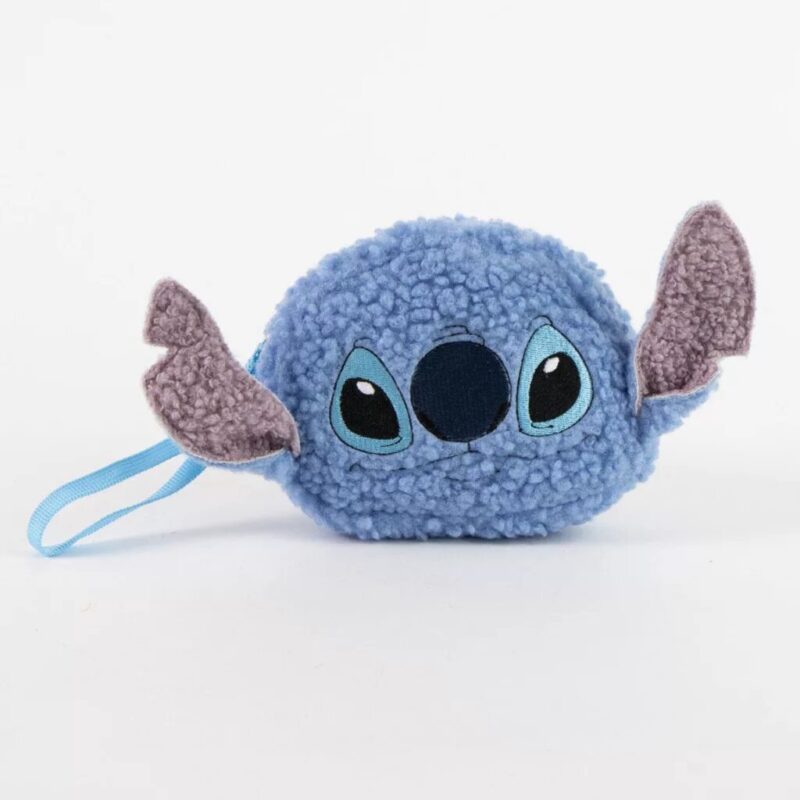 Polyester tas Blue fleece cosmetic 18 x 11 cm van Lilo en Stitch in 18 x 11 cm