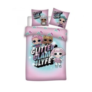 L.O.L Surprise dekbedovertrek Glitter Glam 140 x 200 cm - Roze - 140 x 200 cm - 100% katoen