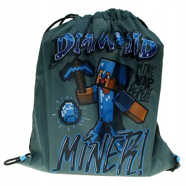 Tas Diamond miner 32 x 37 cm van Minecraft