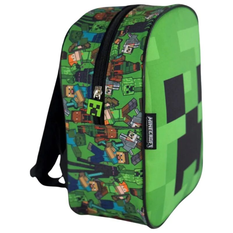 Polyester tas Face 26 x 22 x 9 van Minecraft in 26 x 22 x 9,5 cm