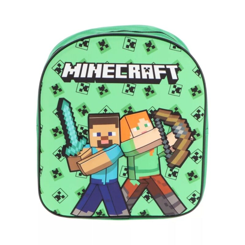 Polyester tas Block Battlers 3D 30 x 26 x 10 cm van Minecraft in 30 x 26 x 10 cm