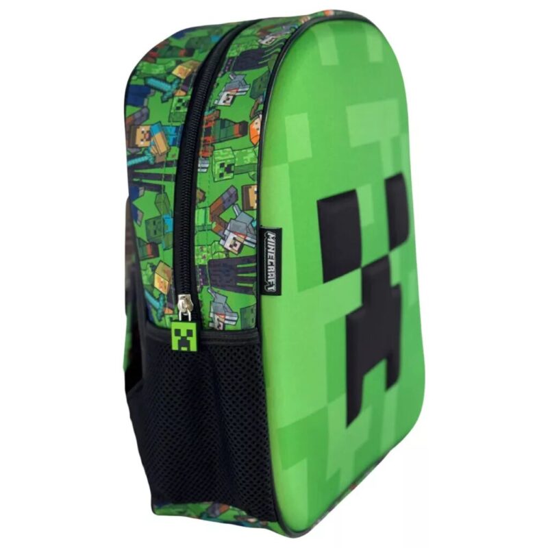 Polyester tas Face 3D 30 x 24 x 8 cm van Minecraft in 30 x 24 x 8 cm