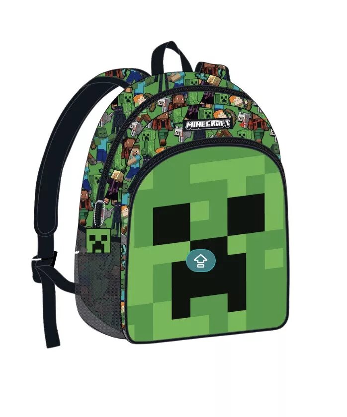 Polyester tas Face 40 x 30 x 17 cm van Minecraft in 40 x 30 x 17 cm