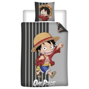 One Piece dekbedovertrek Luffy - 140 x 200 cm - polykatoen