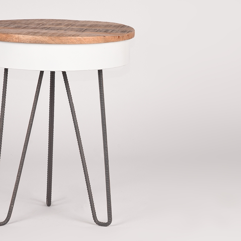 Label51 tafel Saria - Wit - Metaal