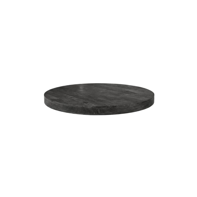 LABEL51 Eetkamertafel Table Blend - Zwart - Mangohout - 70 cm - Rond