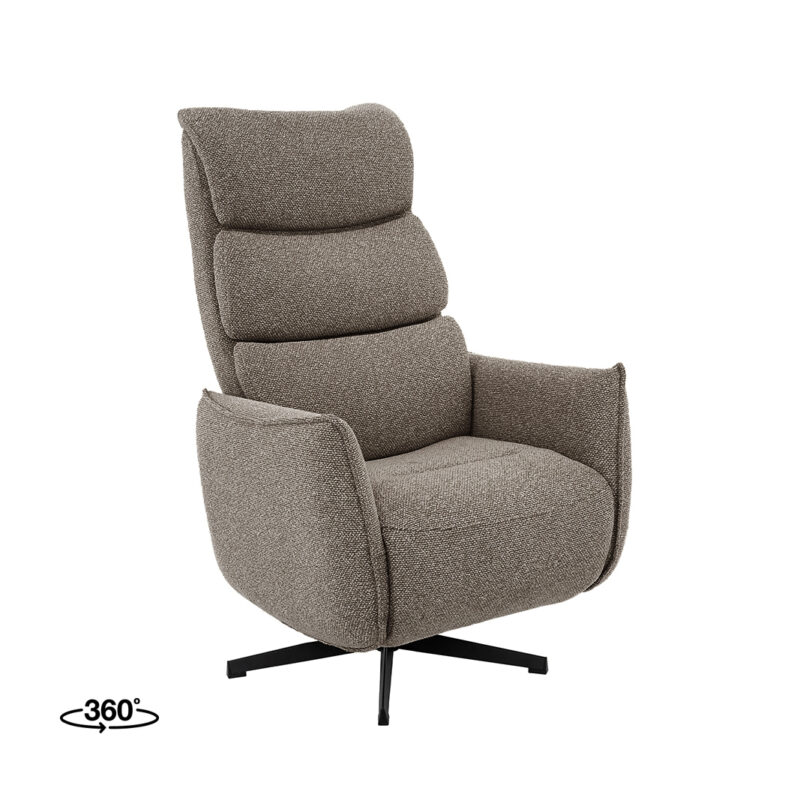 LABEL51 Fauteuil Goteborg - Mushroom - Royal Boucle - 2-Motorig