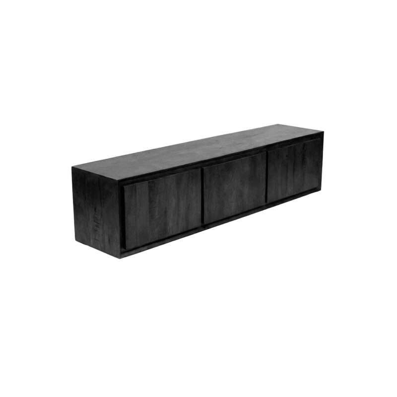 Tv Meubels Nori - Label51 kast - Zwart - Mangohout (3)