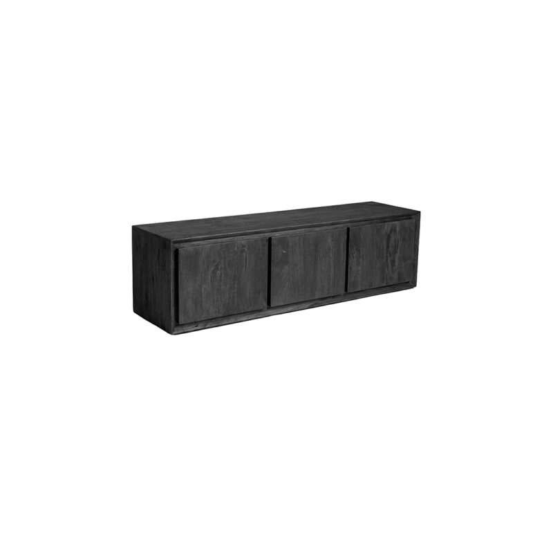 Tv Meubels Nori - Label51 kast - Zwart - Mangohout (4)