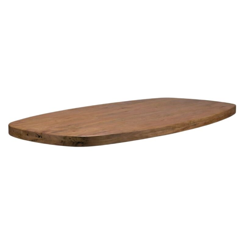 LABEL51 Eetkamertafel Tafelblad Deens Ovaal - Nature Smooth - - 240 cm - Deens Ovaal