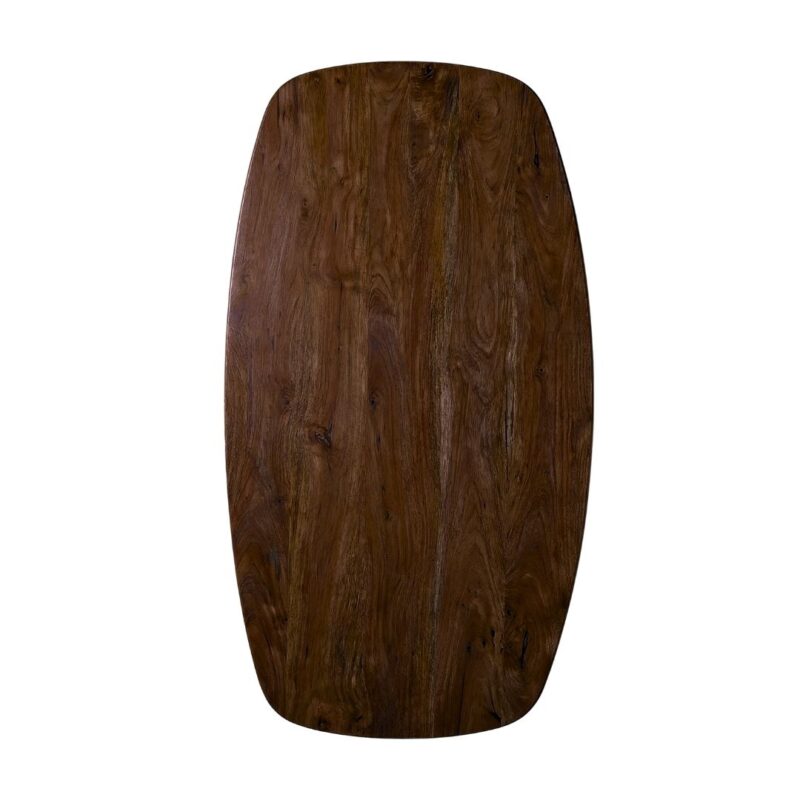 Eetkamertafel Nature Smooth - Tafelblad Deens Ovaal eettafel van Label51, vooraanzicht (3)