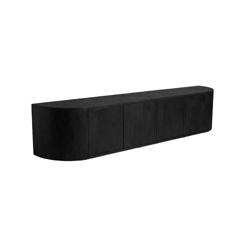Tv Meubels Saya - Label51 kast - Zwart - Mangohout (2)