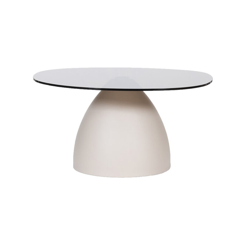 Glas bijzettafel van Label51 - Bruin