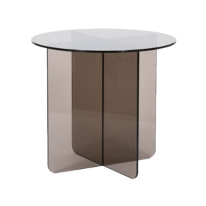Label51 tafel Lotus - Bruin - Glas