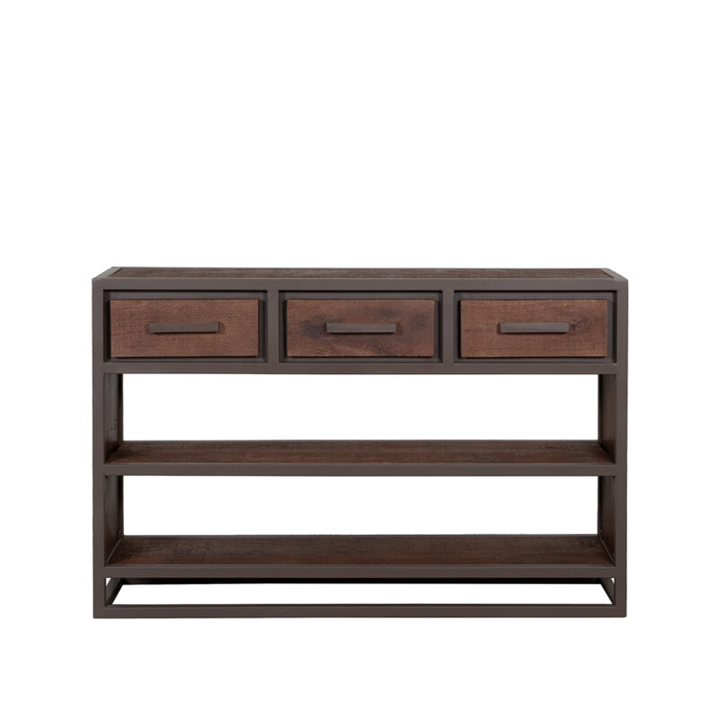 LABEL51 Sidetable Peru - Brown Espresso - Mangohout - 115 cm Peru